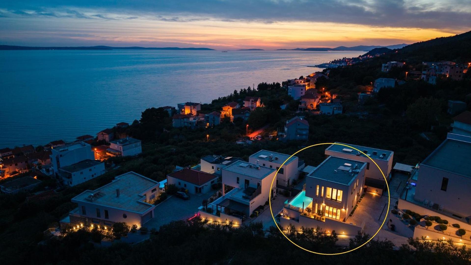 New! Ocean View Villa Jesenice  Exteriör bild