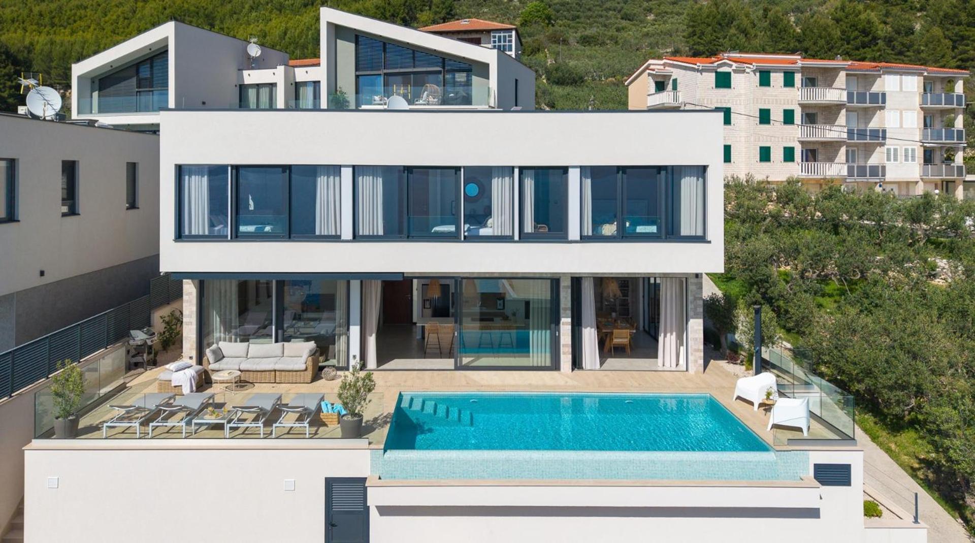 New! Ocean View Villa Jesenice  Exteriör bild